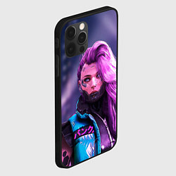 Чехол для iPhone 12 Pro Max Cyberpunk 2077 - Валери V, цвет: 3D-черный — фото 2