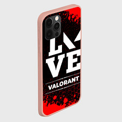 Чехол для iPhone 12 Pro Max Valorant love классика, цвет: 3D-светло-розовый — фото 2