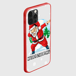 Чехол для iPhone 12 Pro Max Dab Santa Merry Christmas, цвет: 3D-красный — фото 2