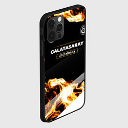 Чехол для iPhone 12 Pro Max Galatasaray legendary sport fire, цвет: 3D-черный — фото 2