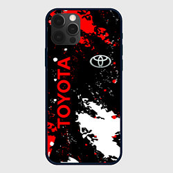 Чехол для iPhone 12 Pro Max Toyota - краска, цвет: 3D-черный