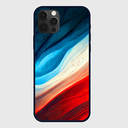 Чехол для iPhone 12 Pro Max Неоновые яркие волны, цвет: 3D-черный