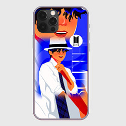 Чехол для iPhone 12 Pro Max BTS Smooth Like Butter, цвет: 3D-серый
