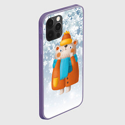 Чехол для iPhone 12 Pro Max Медведица в шубе, цвет: 3D-серый — фото 2
