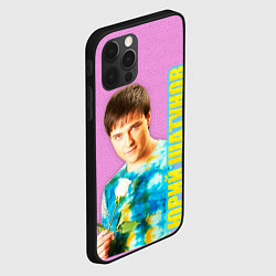 Чехол для iPhone 12 Pro Max Юрий Шатунов с белой розой, цвет: 3D-черный — фото 2