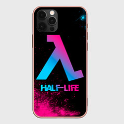 Чехол для iPhone 12 Pro Max Half-Life - neon gradient, цвет: 3D-светло-розовый