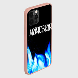 Чехол для iPhone 12 Pro Max Maneskin blue fire, цвет: 3D-светло-розовый — фото 2