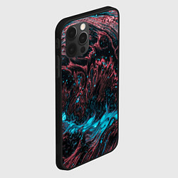 Чехол для iPhone 12 Pro Max Красочные растекания, цвет: 3D-черный — фото 2