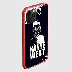 Чехол для iPhone 12 Pro Max Kanye west - tuxtera брызги, цвет: 3D-красный — фото 2