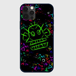 Чехол для iPhone 12 Pro Max League Of Legends: Arcane neon, цвет: 3D-черный