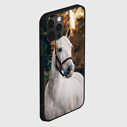 Чехол для iPhone 12 Pro Max Белая лошадка, цвет: 3D-черный — фото 2