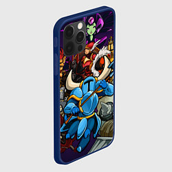 Чехол для iPhone 12 Pro Max Shovel knight and enemy, цвет: 3D-тёмно-синий — фото 2