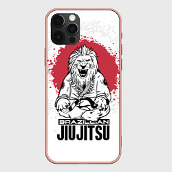 Чехол для iPhone 12 Pro Max Jiu Jitsu red sun, цвет: 3D-светло-розовый