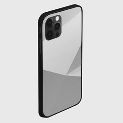 Чехол для iPhone 12 Pro Max Геометрические серые фигуры, цвет: 3D-черный — фото 2