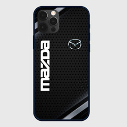 Чехол для iPhone 12 Pro Max Mazda карбон, цвет: 3D-черный