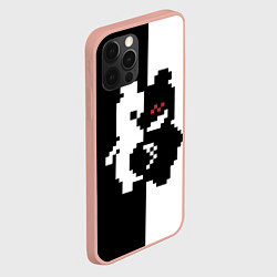 Чехол для iPhone 12 Pro Max Monokuma pixel, цвет: 3D-светло-розовый — фото 2