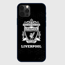 Чехол для iPhone 12 Pro Max Liverpool sport на темном фоне, цвет: 3D-черный