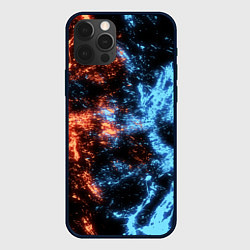 Чехол для iPhone 12 Pro Max Fire and Water Огонь и вода, цвет: 3D-черный