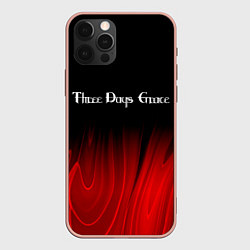 Чехол для iPhone 12 Pro Max Three Days Grace red plasma, цвет: 3D-светло-розовый