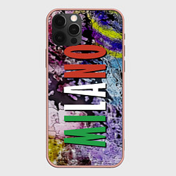 Чехол для iPhone 12 Pro Max Avant-garde color texture - Milano, цвет: 3D-светло-розовый