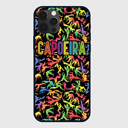 Чехол для iPhone 12 Pro Max Capoeira colorful mens, цвет: 3D-черный
