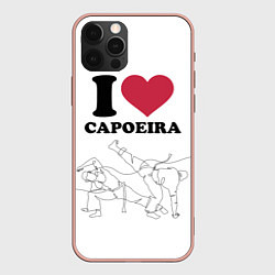 Чехол для iPhone 12 Pro Max I love Capoeira Battle line graph, цвет: 3D-светло-розовый