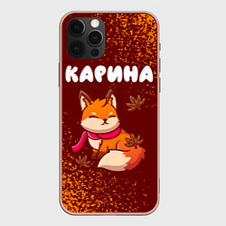 Чехол iPhone 12 Pro Max Карина осенняя лисичка