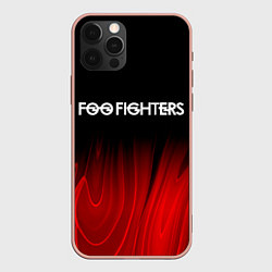 Чехол для iPhone 12 Pro Max Foo Fighters red plasma, цвет: 3D-светло-розовый