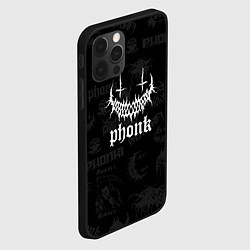 Чехол для iPhone 12 Pro Max Phonk - rap, цвет: 3D-черный — фото 2
