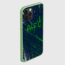 Чехол для iPhone 12 Pro Max Alec monopoly - Краска, цвет: 3D-салатовый — фото 2