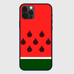 Чехол для iPhone 12 Pro Max Сочный летний арбуз, цвет: 3D-черный