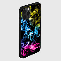 Чехол для iPhone 12 Pro Max Эйфория в дыму, цвет: 3D-черный — фото 2