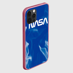 Чехол для iPhone 12 Pro Max Nasa - пламя, цвет: 3D-малиновый — фото 2