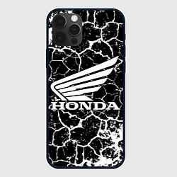 Чехол для iPhone 12 Pro Max Honda logo арт, цвет: 3D-черный