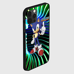 Чехол для iPhone 12 Pro Max Sonic - hedgehog - video game, цвет: 3D-черный — фото 2