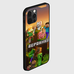 Чехол для iPhone 12 Pro Max Вероника Minecraft, цвет: 3D-черный — фото 2