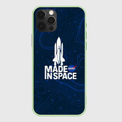 Чехол для iPhone 12 Pro Max Nasa звёзды, цвет: 3D-салатовый