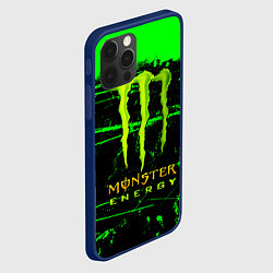 Чехол для iPhone 12 Pro Max Monster energy green neon, цвет: 3D-тёмно-синий — фото 2