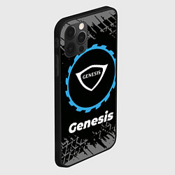 Чехол для iPhone 12 Pro Max Genesis в стиле Top Gear со следами шин на фоне, цвет: 3D-черный — фото 2