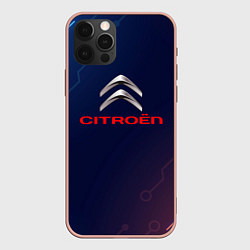 Чехол для iPhone 12 Pro Max Citroёn абстракция неон, цвет: 3D-светло-розовый