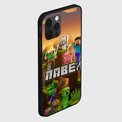 Чехол для iPhone 12 Pro Max Павел Minecraft, цвет: 3D-черный — фото 2
