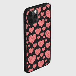 Чехол для iPhone 12 Pro Max Сердце-мозг, цвет: 3D-черный — фото 2