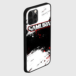 Чехол для iPhone 12 Pro Max Samurai - cyberpunk 2077 - Белый краски, цвет: 3D-черный — фото 2