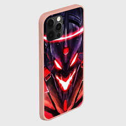 Чехол для iPhone 12 Pro Max Evangelion: Eva 01, цвет: 3D-светло-розовый — фото 2