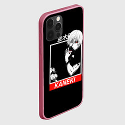 Чехол для iPhone 12 Pro Max Tokyo Ghoul - Kaneki Ken, цвет: 3D-малиновый — фото 2