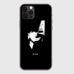 Чехол для iPhone 12 Pro Max Tokyo Ghoul Kaneki Ken glitch, цвет: 3D-серый