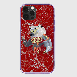 Чехол для iPhone 12 Pro Max Bear-zombie - Halloween, цвет: 3D-сиреневый