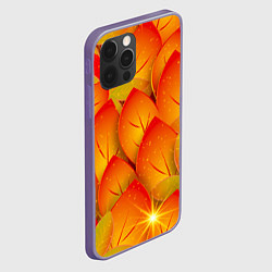 Чехол для iPhone 12 Pro Max Осенние желтые листья, цвет: 3D-серый — фото 2