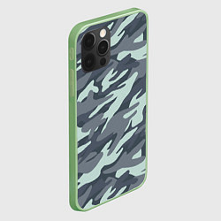 Чехол для iPhone 12 Pro Max Узор камуфляж, цвет: 3D-салатовый — фото 2