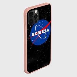 Чехол для iPhone 12 Pro Max Ксюша Наса космос, цвет: 3D-светло-розовый — фото 2